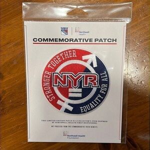 RARE New York Rangers Limited Edition Commemorative Patch